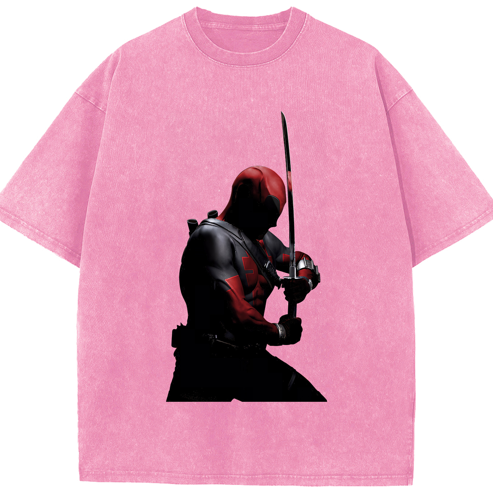 （画像用） Deadpool デッドプール 綿100% ヴィンテージ風 半袖Tシャツ（フロントプリント）